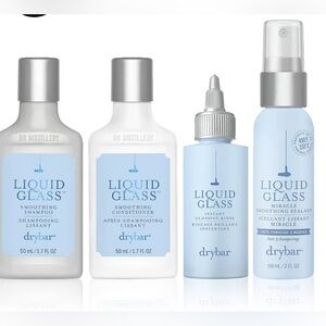 Drybar Glossy Gang On the Go Kit Liquid Glass Collection Anti Frizz Heat Protect